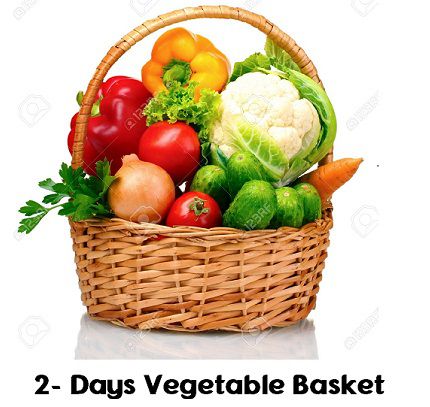 2-Days Vegetable Basket  (For family of 4 peoples)